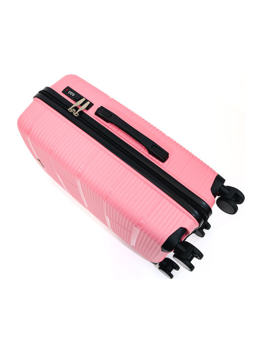 Lamonza Reno Mittlerer Reisekoffer Pink mit 4 Räder Höhe 63cm