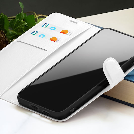 Zanaé Husa Wallet Oppo A96 A76 Stand Magnetic Tab Alb