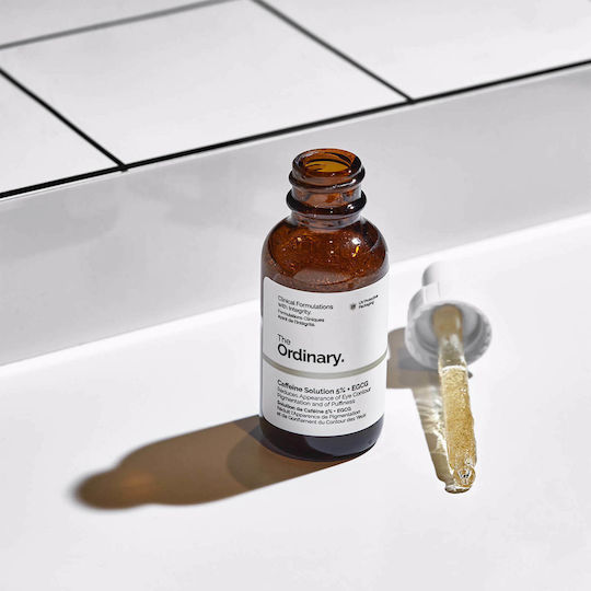 The Ordinary Caffeine Solution 5% & EGCG Feuchtigkeitsspendend Serum Gesicht & Augen für Strahlkraft & Dunkle Augenringe 30ml