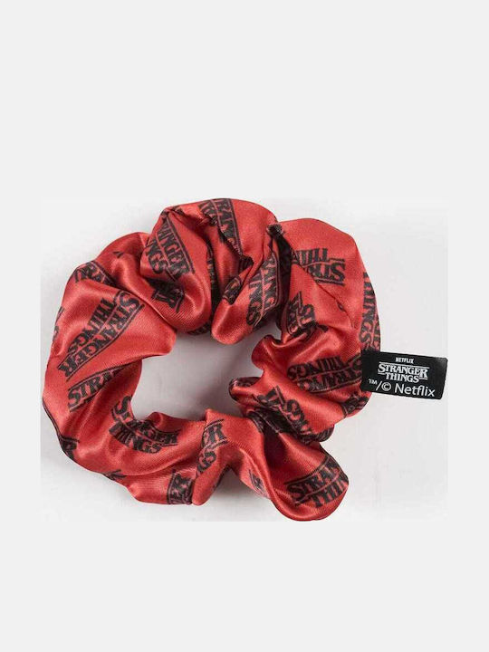 Cerda Stranger Things Set Kids Hair Clips with Hair Clasps Hair Clips Rubber Bands in Red Colour 6 Pieces