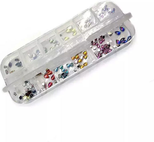 Wd Decorative Crystal Strass Nail Design 12 Colors Various Designs