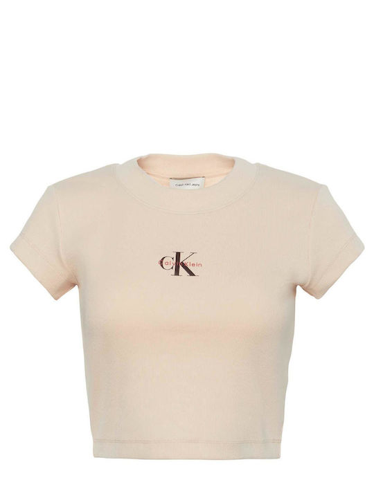 Monologo Damen T-Shirt Beige