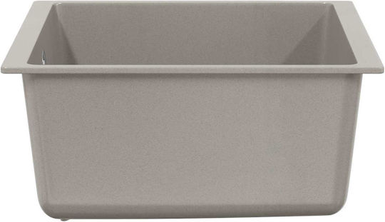 vidaXL Drop-In Sink Synthetic Granite W43xD46cm Gray