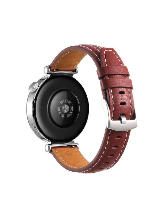 Ασημί Δερμάτινο Μπρασελέ Huawei Watch Gt 6 41mm Gt 5 41mm Gt 4 41mm Κόκκινο Ασημί Δερμάτινο Μπρασελέ Huawei Watch Gt 6 41mm Gt 5 41mm Gt 4 41mm Κόκκινο