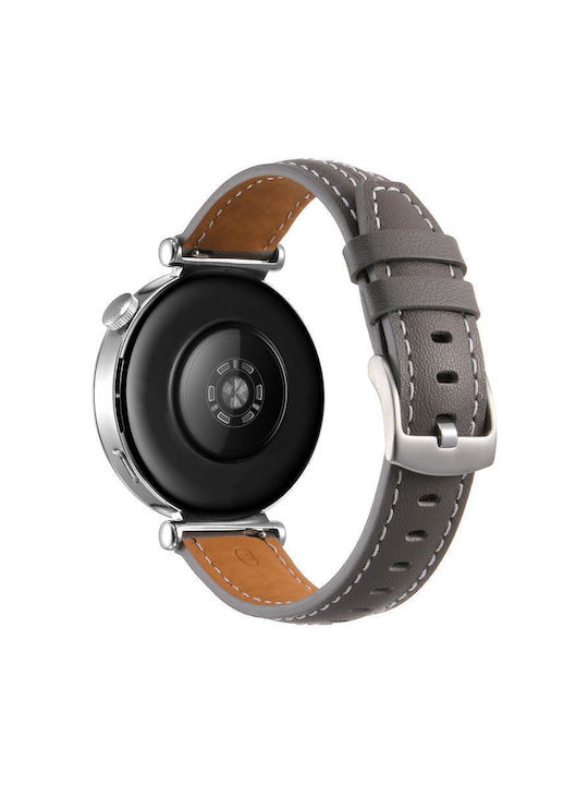 Ασημί Δερμάτινο Μπρασελέ Huawei Watch Gt 6 41mm Gt 5 41mm Gt 4 41mm Γκρι Ασημί Δερμάτινο Μπρασελέ Huawei Watch Gt 6 41mm Gt 5 41mm Gt 4 41mm Γκρι