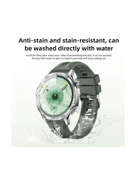 Tragbare Bänder Silbers Schnalle Huawei Watch Gt 6 46mm Dunkelgrau