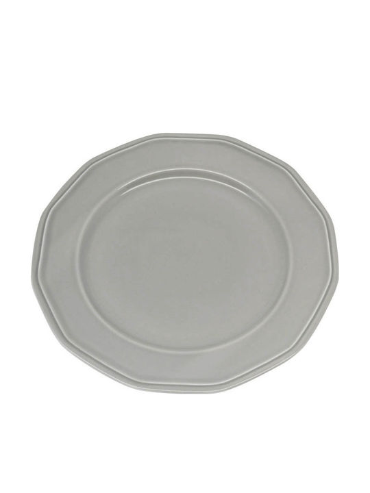 Ankor Premium Classic Πιάτο Ρηχό από Πορσελάνη Γκρι 27cm 6τμχ