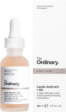 The Ordinary Lactic Acid 10% + HA Direct Feuchtigkeitsspendend Serum Gesicht mit Hyaluronsäure 30ml