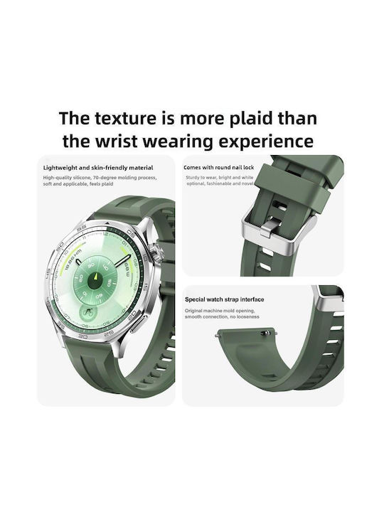 Armband Silikon Silber (Huawei Watch GT 6 / GT 6 Pro 46mm)