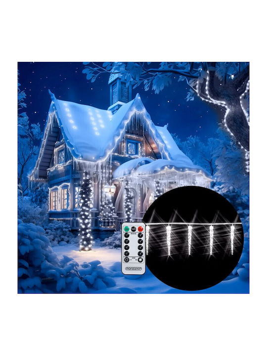80 Luminite LED 13m. Albe tip Meteorit 1buc 80 Luminite LED 13m. Albe tip Meteorit 1buc