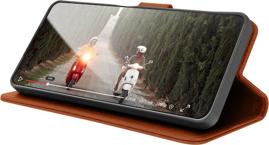 Zanaé Wallet Case Oppo A96 A76 Stand Magnetic Tab Brown