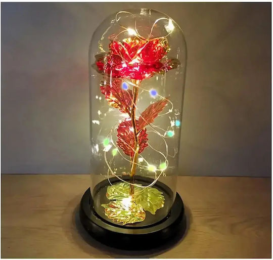 All Saints Rose Glass Dome RGB Led Lighting 21cm Iridescent