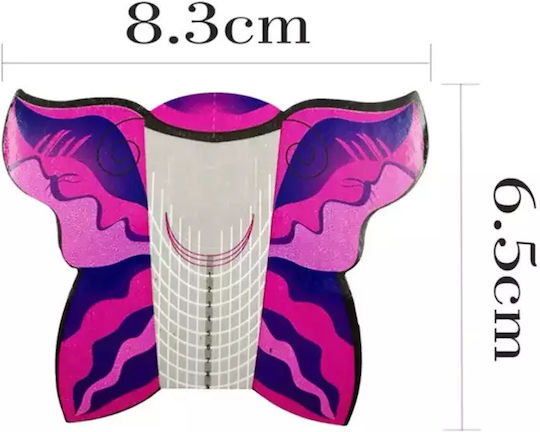 Nail Form Semi-Permanent – Butterfly Shape 500 Pieces