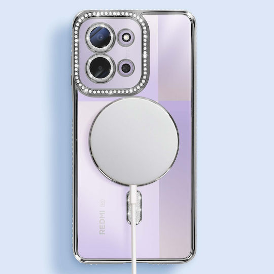 Avizar Калъф Redmi 15c Съвместим С Magsafe Камъни По Ръба Черен