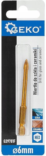 Geko Bohrer mit Sechskantschaft für Glas/Fliesen 6mm
