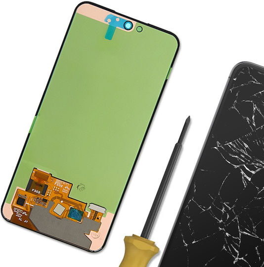 Clappio Original Komplettbildschirm Samsung Galaxy A56 LCD Bildschirm mit Touch-Glas Schwarz