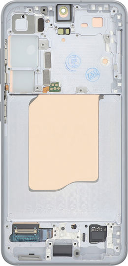 Ecran LCD Complet de Înlocuire Relife Galaxy S25 cu Ramă Argintie