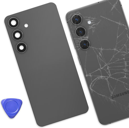 Clappio Капак За Батерия Galaxy S24 С Вградено Лепило Черен