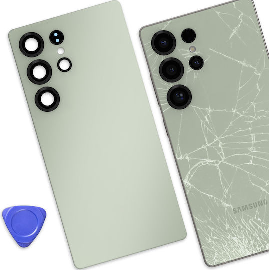 Clappio Capac Spate Sticlă Baterie Samsung Galaxy S25 Ultra Piesă De Înlocuire Verde
