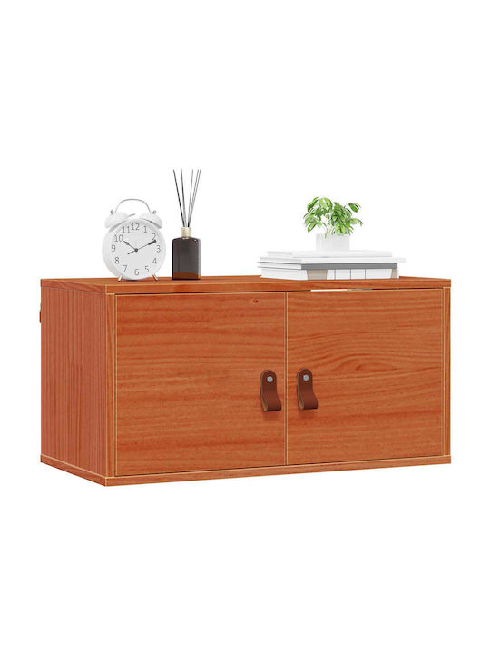 Wall Living Room Cabinet Made of Solid Wood Brown 60x30x30cm