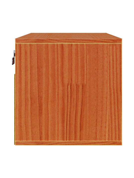 Wall Living Room Cabinet Made of Solid Wood Brown 60x30x30cm