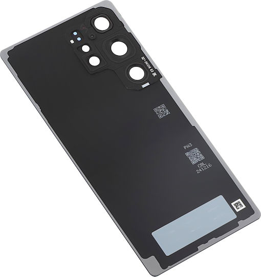 Clappio Rear Glass Battery Cover Samsung Galaxy S25 Ultra Replacement Part Black
