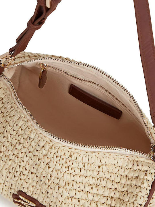 K Autograph Straw Women's Bag Shoulder Beige