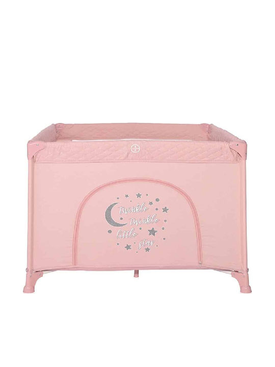 Lorelli Sunny Park mit Matratze Mellow Rose Star 100x100cm