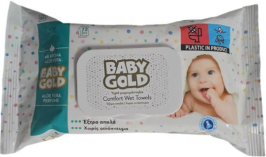 Softline Baby Gold Μωρομάντηλα χωρίς Οινόπνευμα 72τμχ