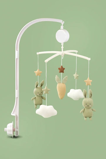 Jabadabado Mobile for Cot with Music Bunnies for 0++ Months