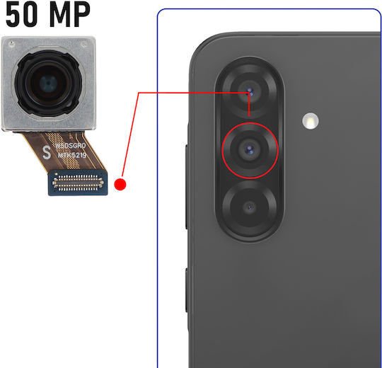 Clappio Replacement 50mp Main Rear Camera Galaxy A36 Black