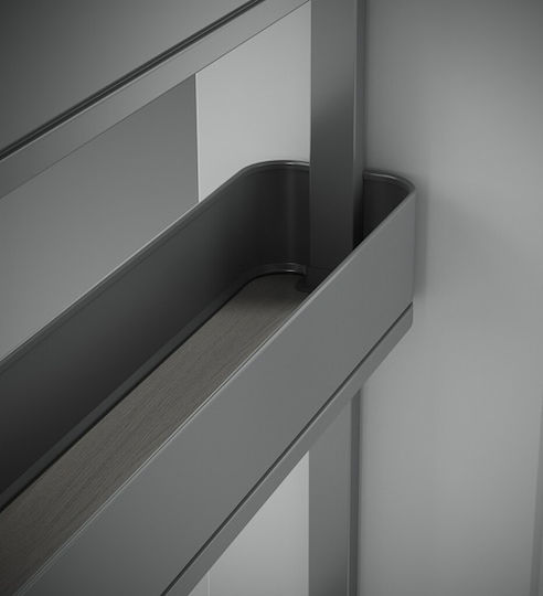 Emuca Grey Expanding Closet Mechanism with Brakes 8382035
