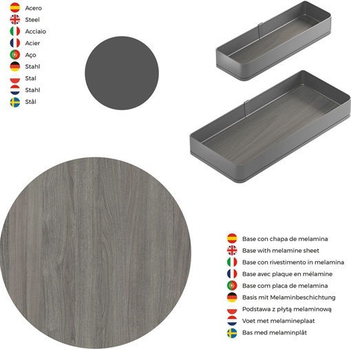 Emuca Grey Expanding Closet Mechanism with Brakes 8382035