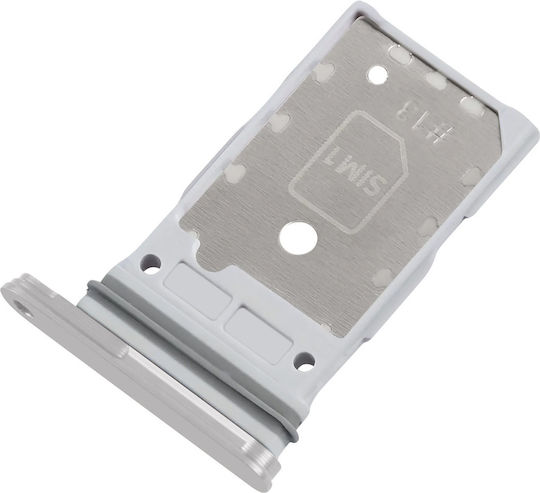 Clappio Sim-Kartenfach Galaxy S24 S24 Plus Dual Nano Sim Slot Silber