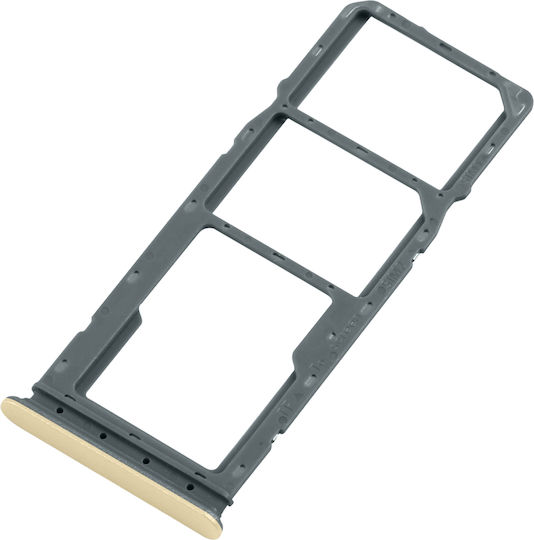 Clappio Dual Nano Sim Micro-sd Kartenhalter Ersatzfach Realme C75 Gold