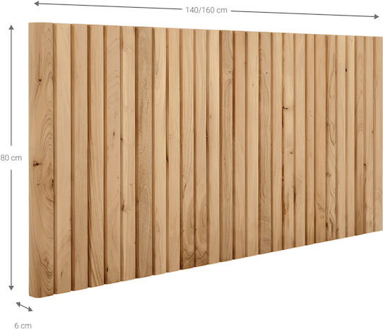 Polihome Tăblie De Pat Din Lemn Bej 140x80cm