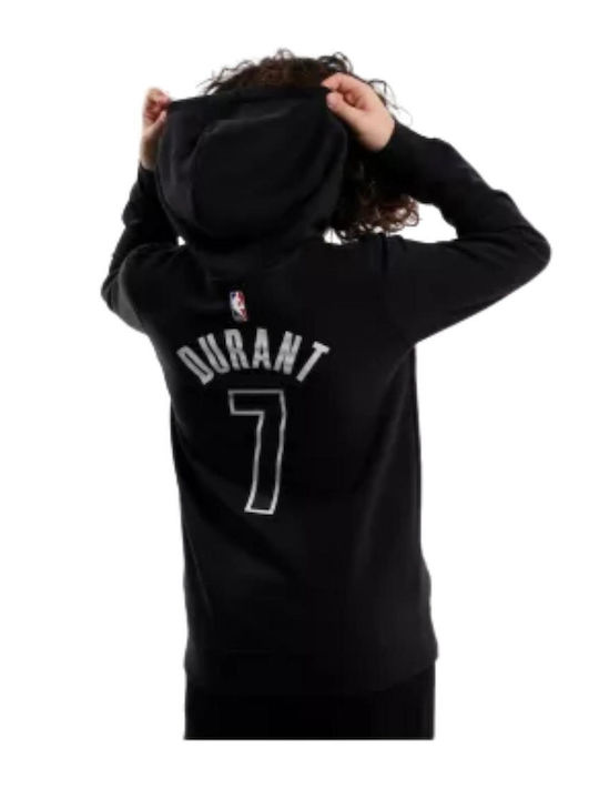 Kinder-Sweatshirt mit Kapuze und Taschen Schwarz NBA Brooklyn Nets
