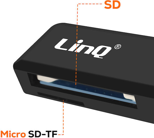 Linq SD Micro SD Kartenleser USB 3.0 Verbindung Geschwindigkeit Bis Zu 5 Gbps Schwarze