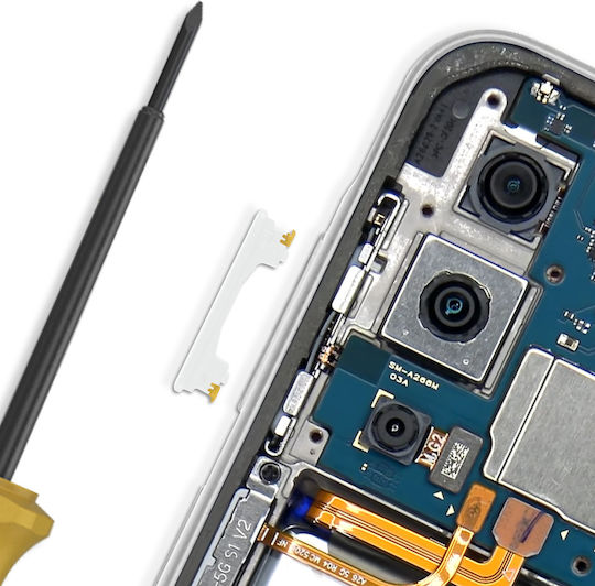 Clappio Buton De Volum De Înlocuire Compatibil Galaxy A26 Alb