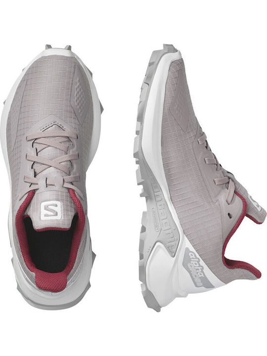 Alphacross Blast Waterproof Kids Sports Shoes Running with Laces Gray