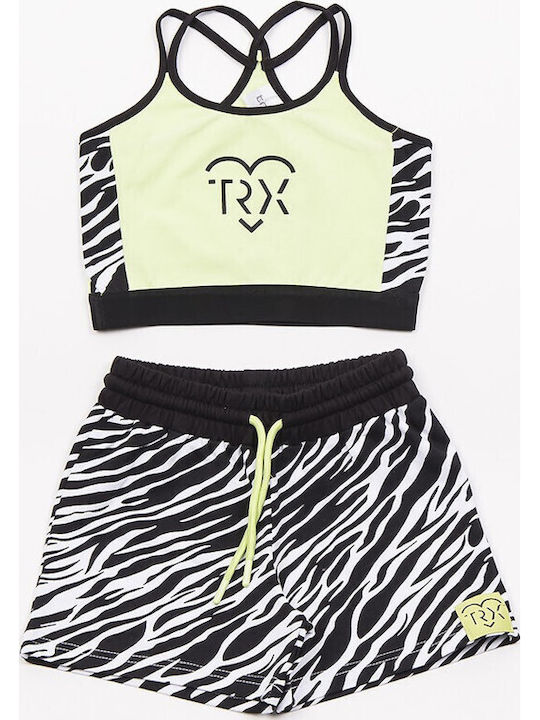 Kinder-Set mit Shorts Sommer 2Stück Lime