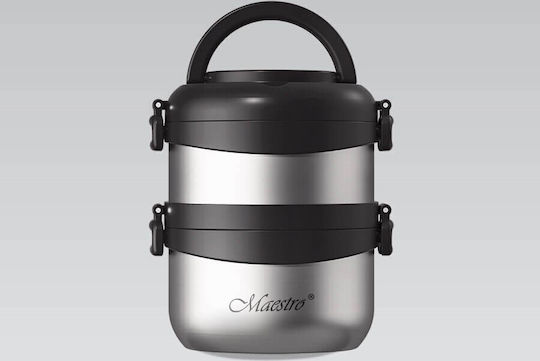 Maestro Plastic / Stainless Steel Thermos Bottle 1.5L Black