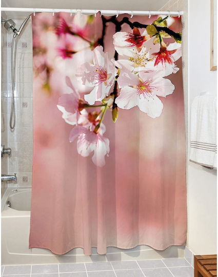 Beauty Home Тъканна Душ Завеса 190x180см Розова 3028 Beauty Home Тъканна Душ Завеса 190x180см Розова 3028