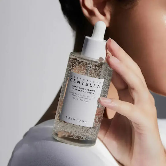 Skin1004 Madagascar Centella Tone Brightening Capsule Ampoule Soothing & Moisturizing Essence Face with Niacinamide for Dark Spots 100ml