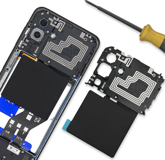 Clappio NFC Antennen Flex Kabel Für Samsung Galaxy A26 Kompatibles Ersatzteil Schwarz