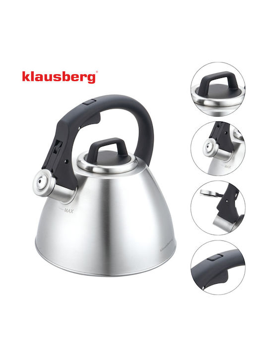 Klausberg Βραστήρας Ανοξείδωτος Ασημί 2500ml