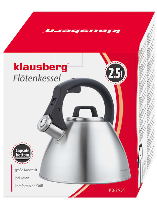 Klausberg Βραστήρας Ανοξείδωτος Ασημί 2500ml
