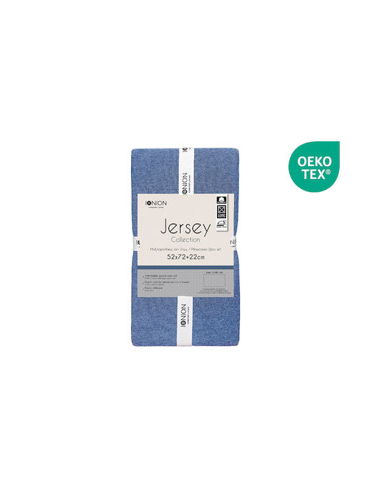 Ionion Pillowcase Set Denim 72x52cm.