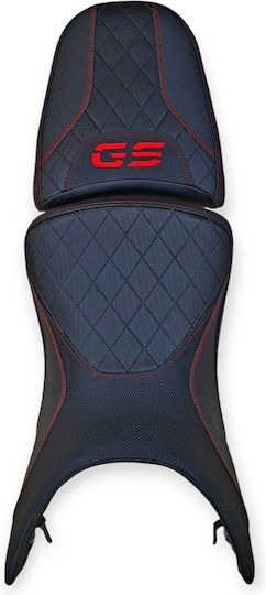 Gs1200 Adventure Bmw Anti-slip Quilted Baklavadoto Seat Cover Red Stitches Logo