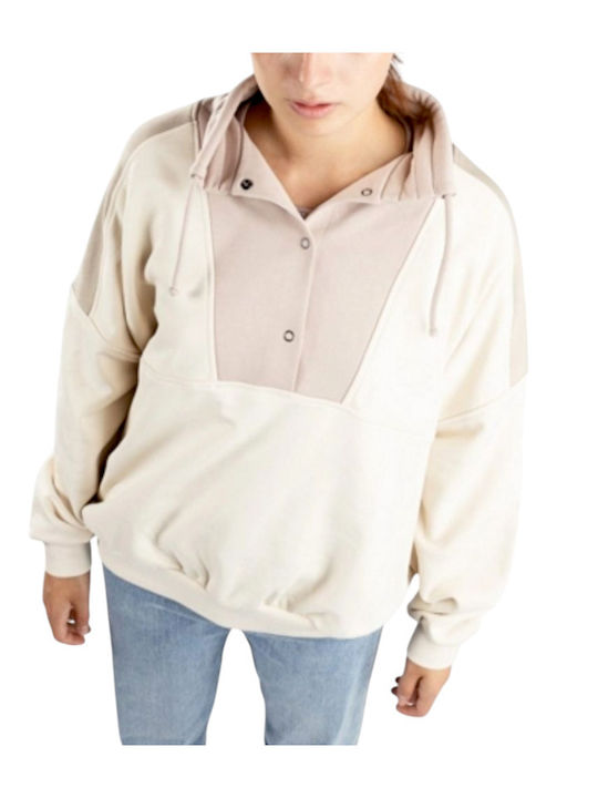 Reetrostone Women's Blouse with Hood Cloud